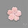 Pink Conch Shell Floral Carving (not flat backed)