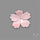 Pink Conch Shell Floral Carving (not flat backed)