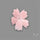 Pink Conch Shell Floral Carving (not flat backed)