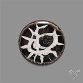 Black Septarian Fossil Cabochon