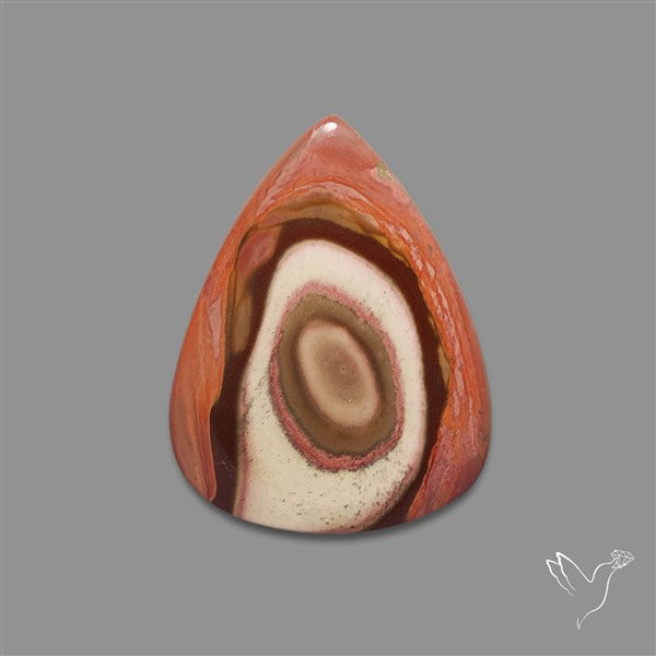 Polychrome Picture Jasper Cabochon Rare Spiral Pattern