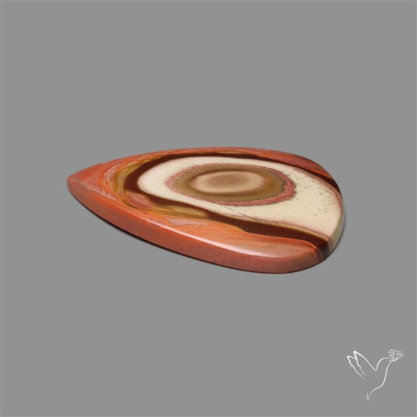 Polychrome Picture Jasper Cabochon Rare Spiral Pattern