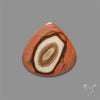 Polychrome Picture Jasper Cabochon Rare Spiral Pattern