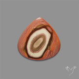 Polychrome Picture Jasper Cabochon Rare Spiral Pattern