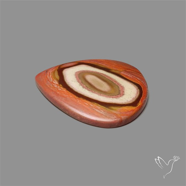 Polychrome Picture Jasper Cabochon Rare Spiral Pattern