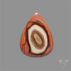 Polychrome Picture Jasper Cabochon Rare Spiral Pattern