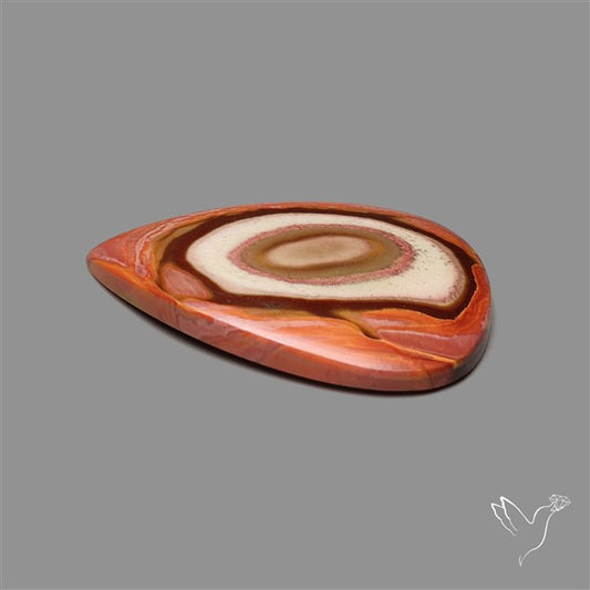 Polychrome Picture Jasper Cabochon Rare Spiral Pattern