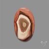 Polychrome Picture Jasper Cabochon Rare Spiral Pattern