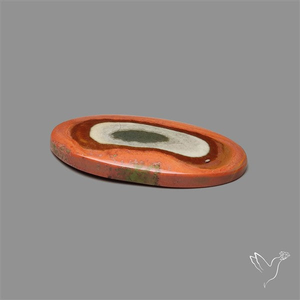 Polychrome Picture Jasper Cabochon Rare Spiral Pattern