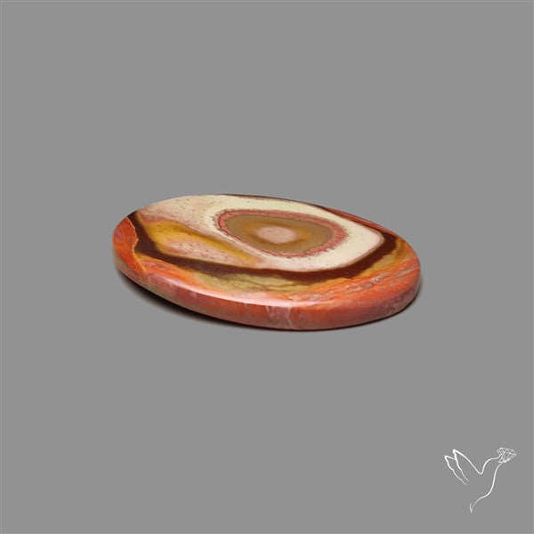 Polychrome Picture Jasper Cabochon Rare Spiral Pattern