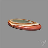 Polychrome Picture Jasper Cabochon Rare Spiral Pattern