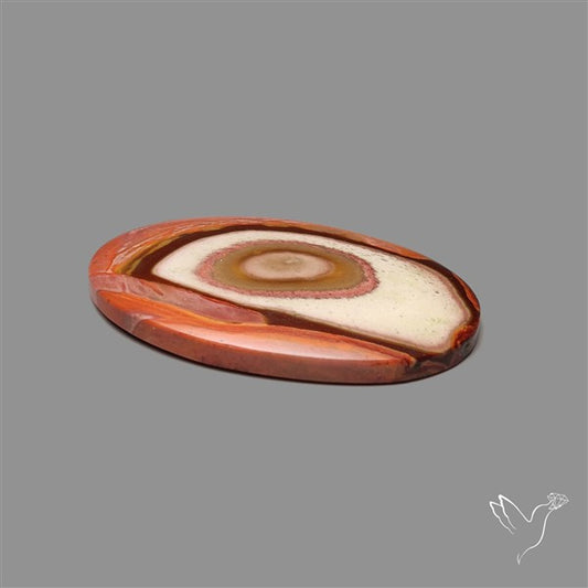 Polychrome Picture Jasper Cabochon Rare Spiral Pattern