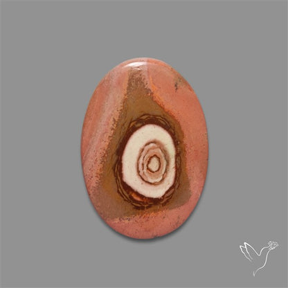 Polychrome Picture Jasper Cabochon Rare Spiral Pattern