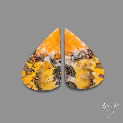 Bumble Bee Jasper Pair