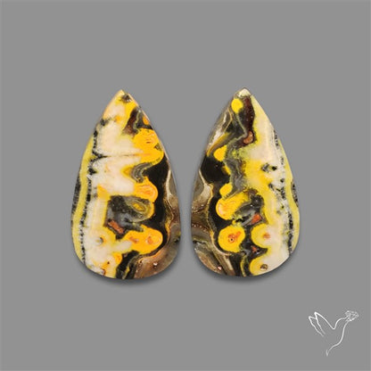 Bumble Bee Jasper Pair