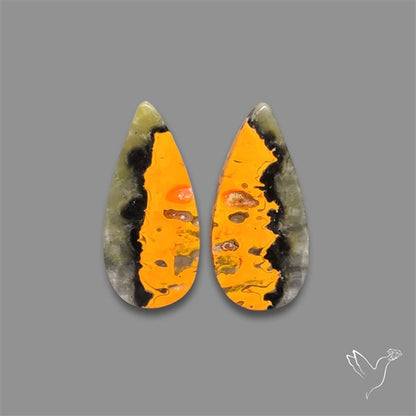 Bumble Bee Jasper Pair