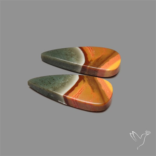 Polychrome Picture Jasper Pair