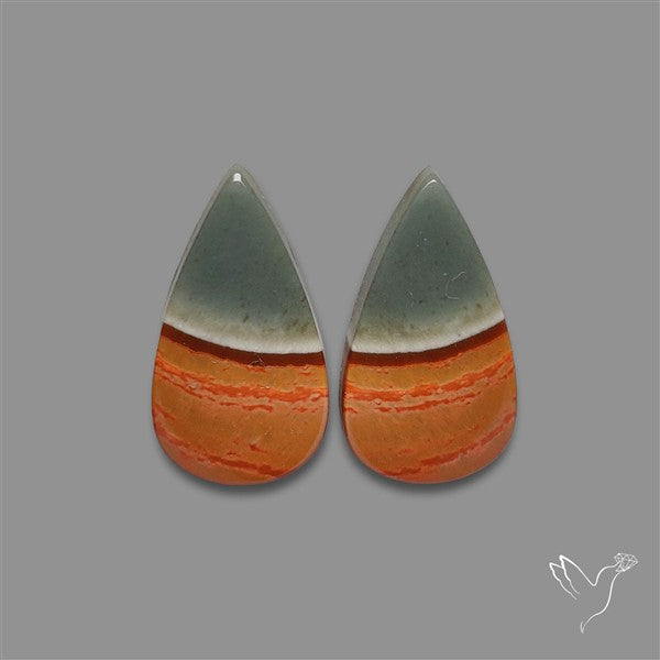 Polychrome Picture Jasper Pair