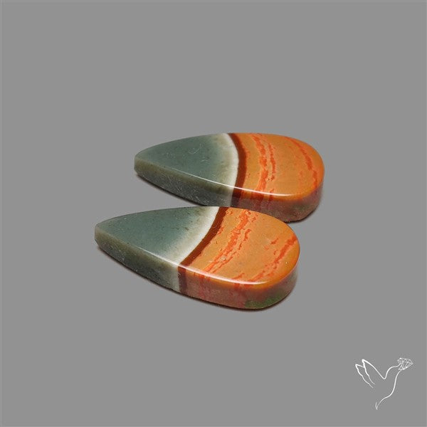 Polychrome Picture Jasper Pair