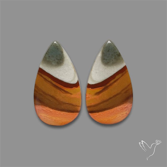 Polychrome Picture Jasper Pair