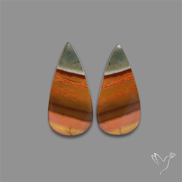 Polychrome Picture Jasper Pair