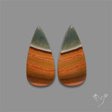 Polychrome Picture Jasper Pair
