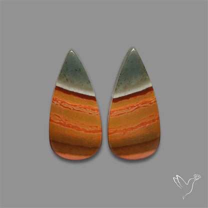 Polychrome Picture Jasper Pair
