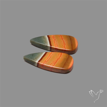 Polychrome Picture Jasper Pair