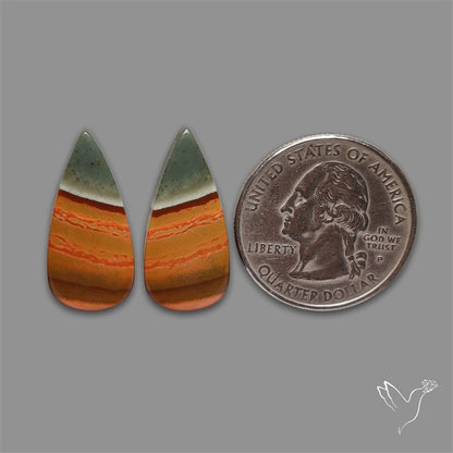 Polychrome Picture Jasper Pair