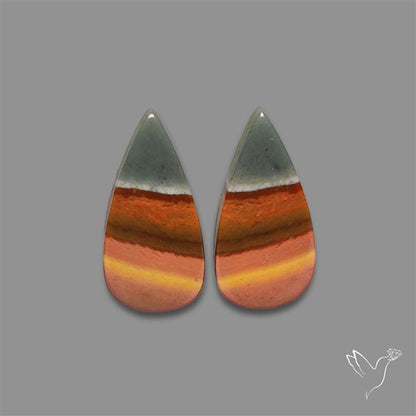 Polychrome Picture Jasper Pair
