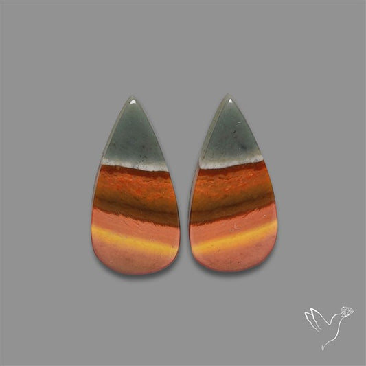 Polychrome Picture Jasper Pair