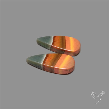 Polychrome Picture Jasper Pair