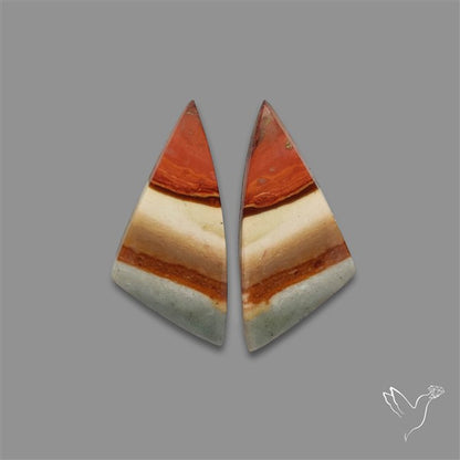 Polychrome Picture Jasper Pair