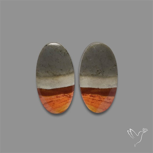 Polychrome Picture Jasper Pair