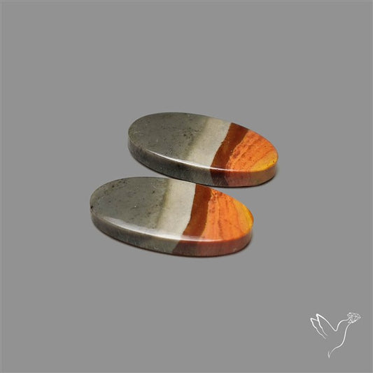 Polychrome Picture Jasper Pair