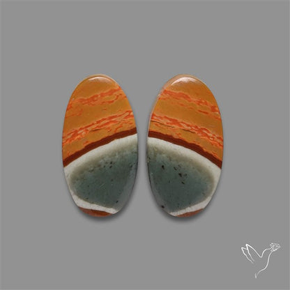 Polychrome Picture Jasper Pair