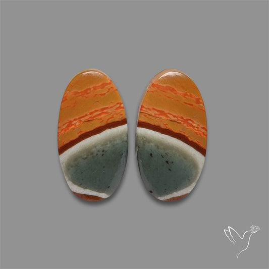Polychrome Picture Jasper Pair