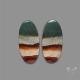 Polychrome Picture Jasper Pair