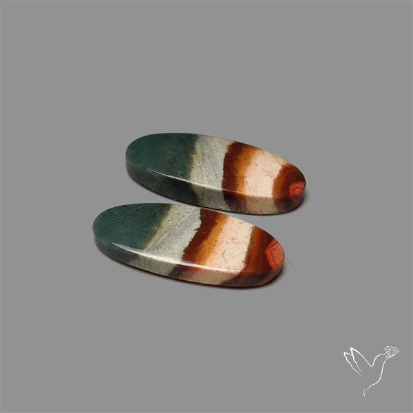 Polychrome Picture Jasper Pair