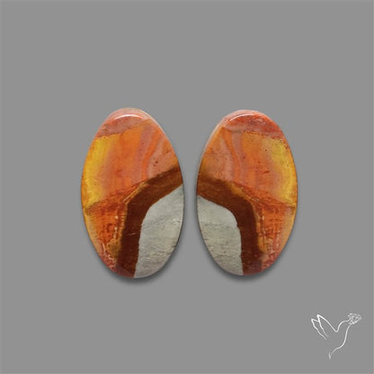 Polychrome Picture Jasper Pair