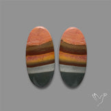 Polychrome Picture Jasper Pair