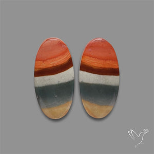 Polychrome Picture Jasper Pair