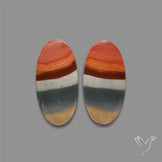 Polychrome Picture Jasper Pair