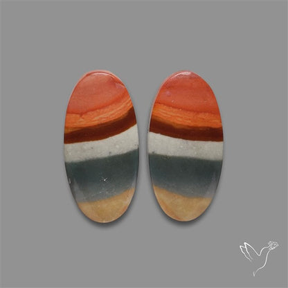 Polychrome Picture Jasper Pair