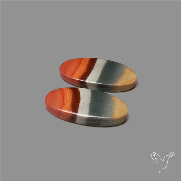 Polychrome Picture Jasper Pair