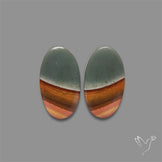 Polychrome Picture Jasper Pair