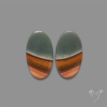 Polychrome Picture Jasper Pair