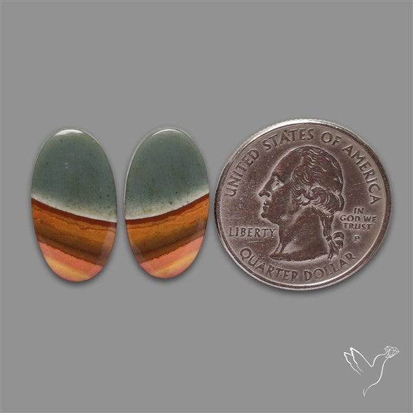 Polychrome Picture Jasper Pair