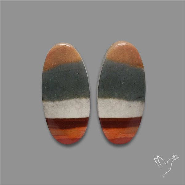 Polychrome Picture Jasper Pair