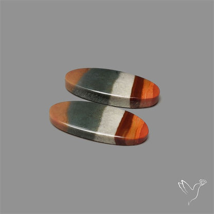 Polychrome Picture Jasper Pair